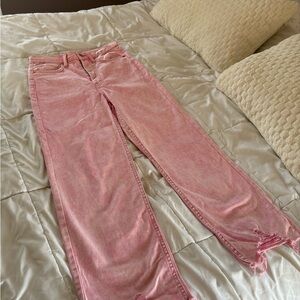 Pink Distressed Jeans